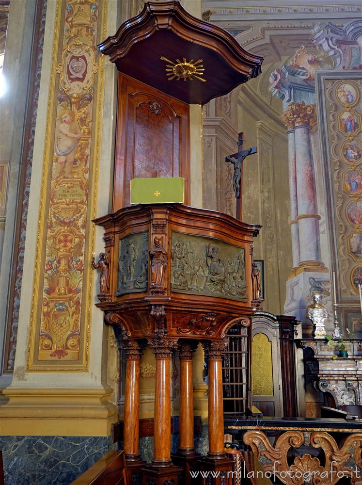 Carpignano Sesia (Novara) - Pulpito della Chiesa di Santa Maria Assunta